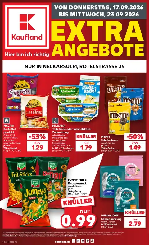 Extra-Angebote 17.09.2026 - 23.09.2026