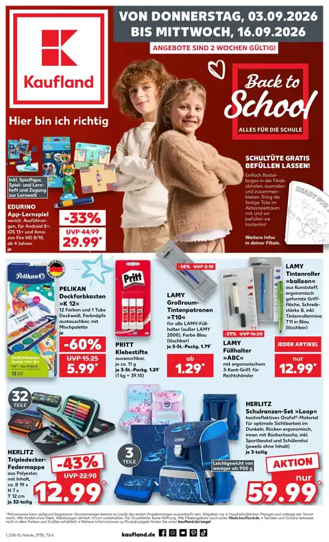 Kaufland 03.09.2026 - 16.09.2026