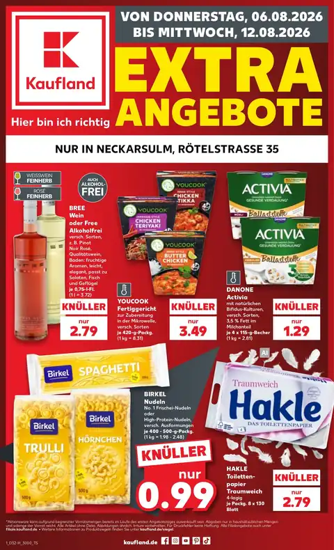 Extra-Angebote 06.08.2026 - 12.08.2026
