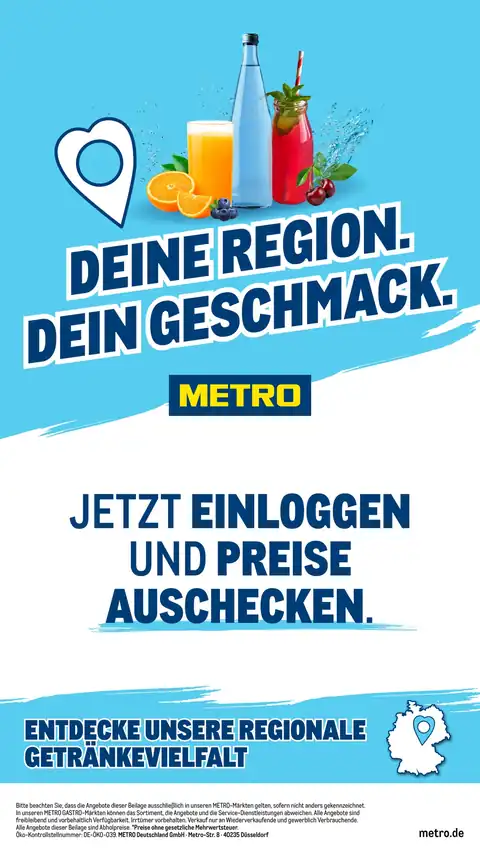 METRO DE - Regionale Getränke Vielfalt