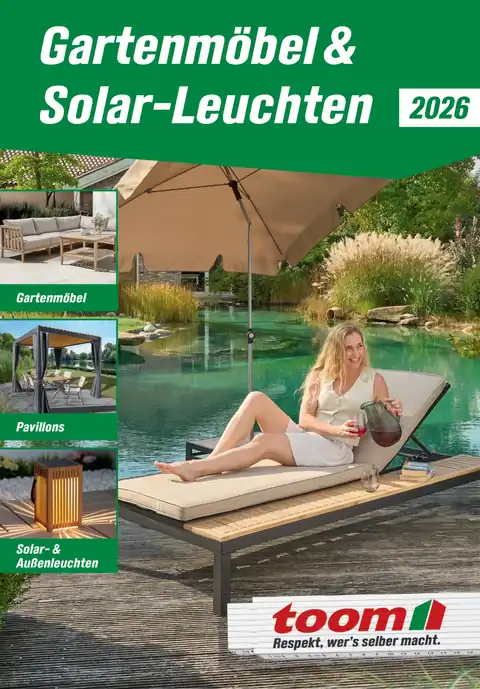 toom Baumarkt Gartenmöbel & Solar-Leuchten 2026