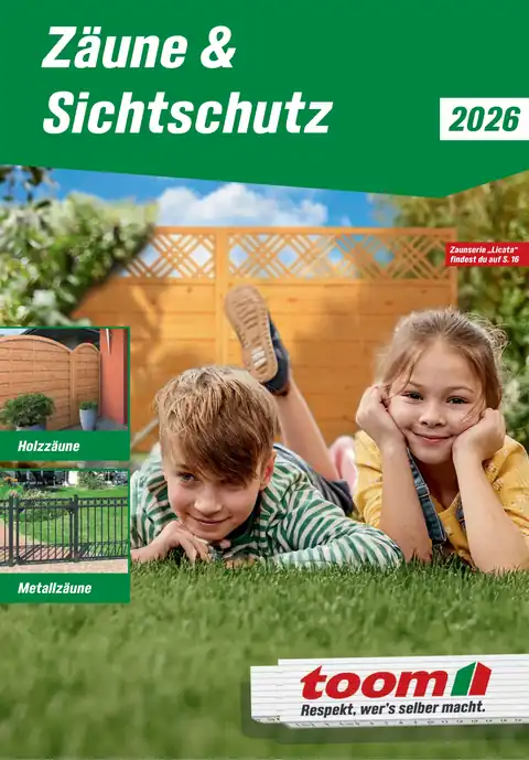 toom Baumarkt Zäune & Sichtschutz 2026