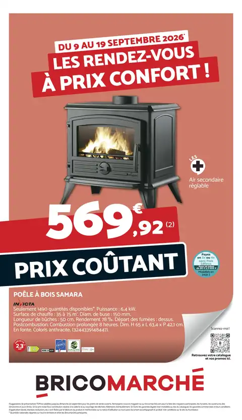 Les rendez-vous à prix confort !