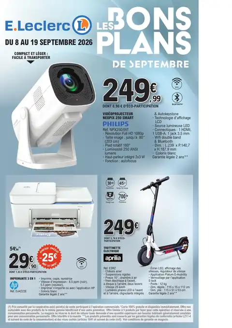 BONS PLANS SEPTEMBRE 2026