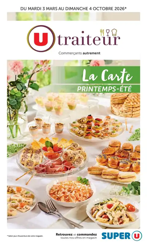La carte Printemps Été