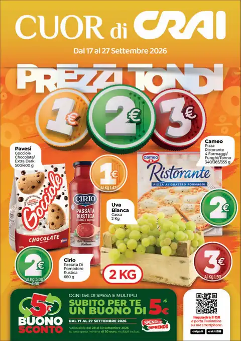 Crai · PREZZI TONDI CRAI · Codè · Cuor di Crai