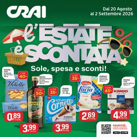 Crai · L'estate è scontata · Ama · Supermercato Sud
