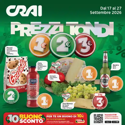 Crai · Prezzi tondi · Ama · Supermercato Sud