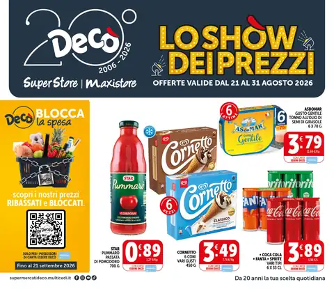 Decò Multicedi · Maxistore / SuperStore