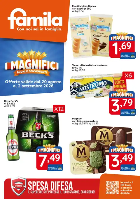 Famila · I Magnifici · Area Superstore Caltanissetta P. Leone