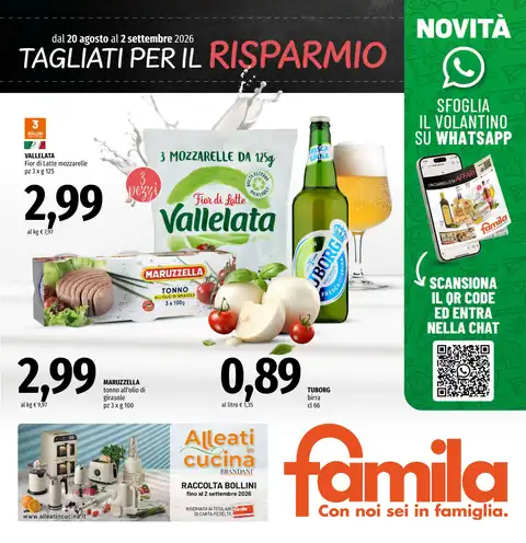 Famila · TAGLIATI PER IL RISPARMIO