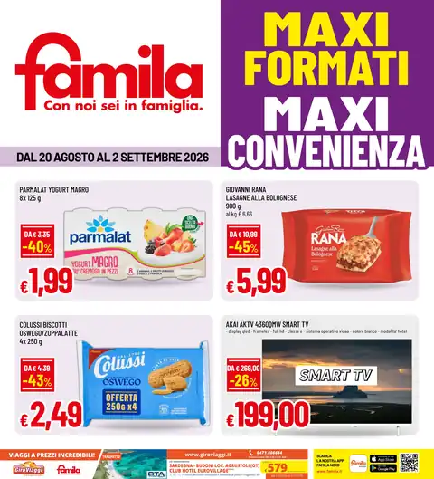 Famila · MAXI FORMATI MAXI CONVENIENZA · Area Biella
