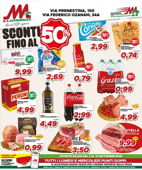MA Supermercati · Ozanam · Prenestina