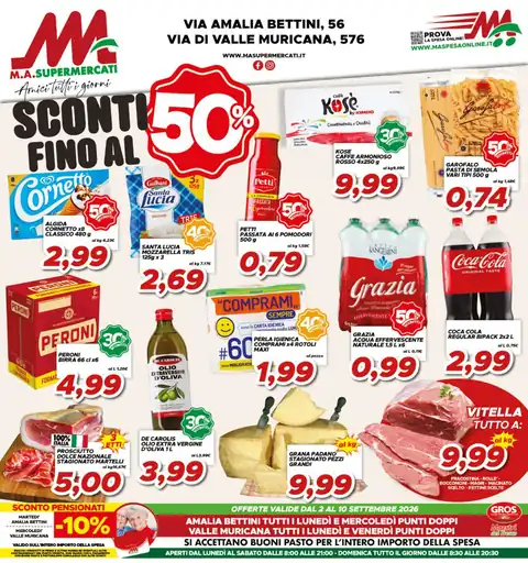 MA Supermercati · Valle Muricana · Serpentara