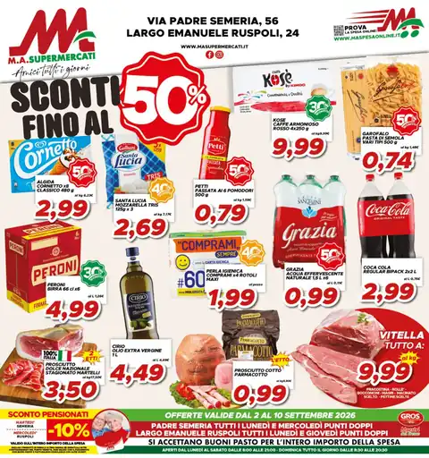 MA Supermercati · Semeria · Ruspoli
