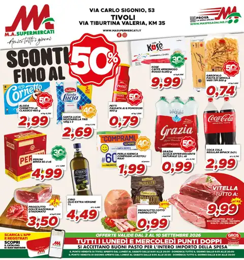 MA Supermercati · Sigonio · Tivoli
