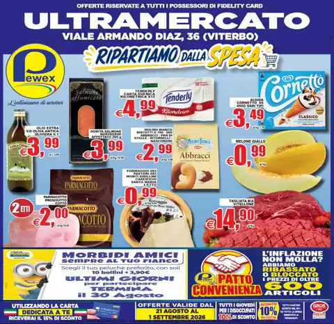 Pewex · Ripartiamo dalla spesa · Viterbo