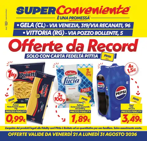 SuperConveniente · Gela, Vittoria