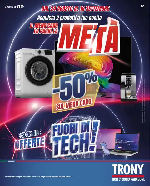 Trony · IL MENO CARO LO PAGHI LA META' · ELETTROCASA