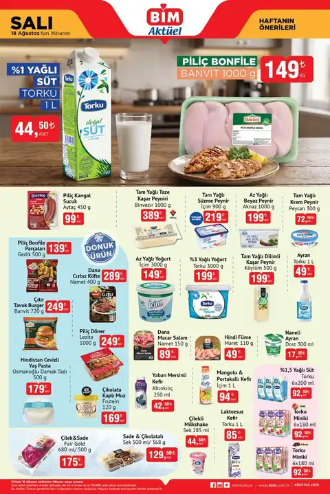 BİM Aktüel · 18 Ağustos Salı