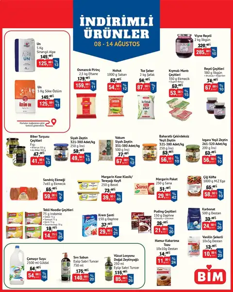 BİM İndirim · 08-14 Ağustos