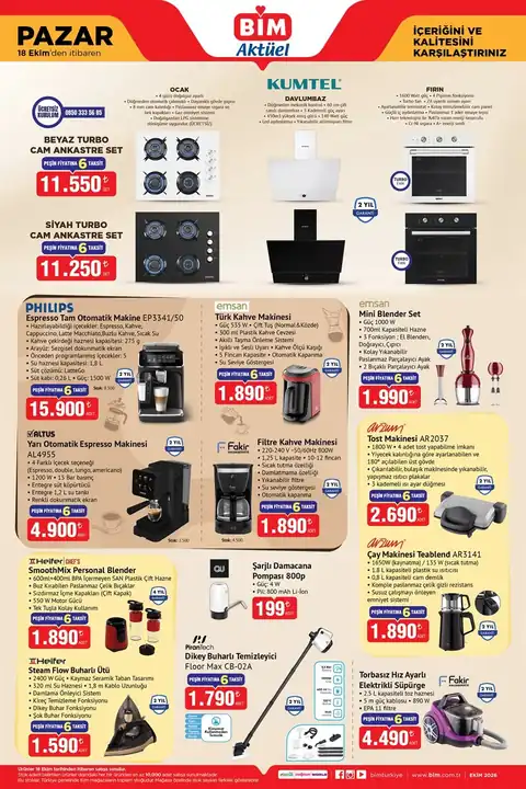 BİM Aktüel · 18 Ekim Pazar