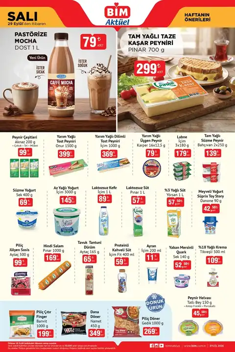 BİM Aktüel · 29 Eylül Salı
