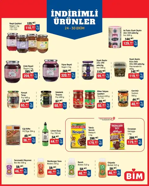 BİM İndirim · 24-30 Ekim