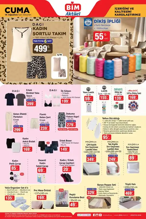 BİM Aktüel · 14 Ağustos Cuma