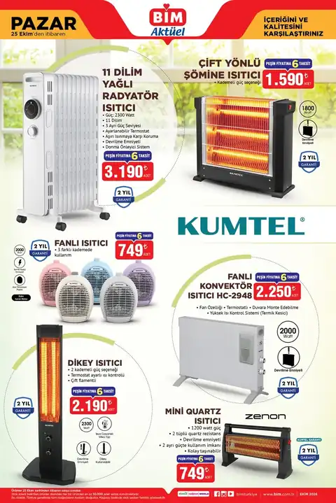 BİM Aktüel · 25 Ekim Pazar