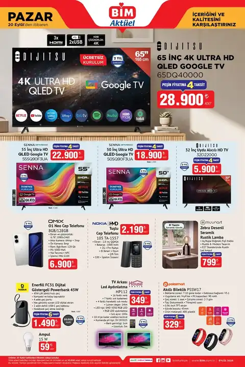 BİM Aktüel · 20 Eylül Pazar