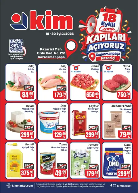 18-30 eylul | pazarici acilis